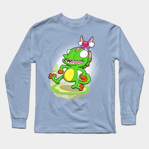 Lizard and Bat! Long Sleeve T-Shirt by Aniforce